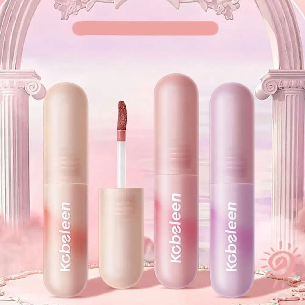 Lip makeup lip glaze lip gloss 12Colors Lipgloss Lipstick Lip Mud Nude Red Moisturizing Waterproof Sustained Air Lip Glaze Matte Korean Makeup