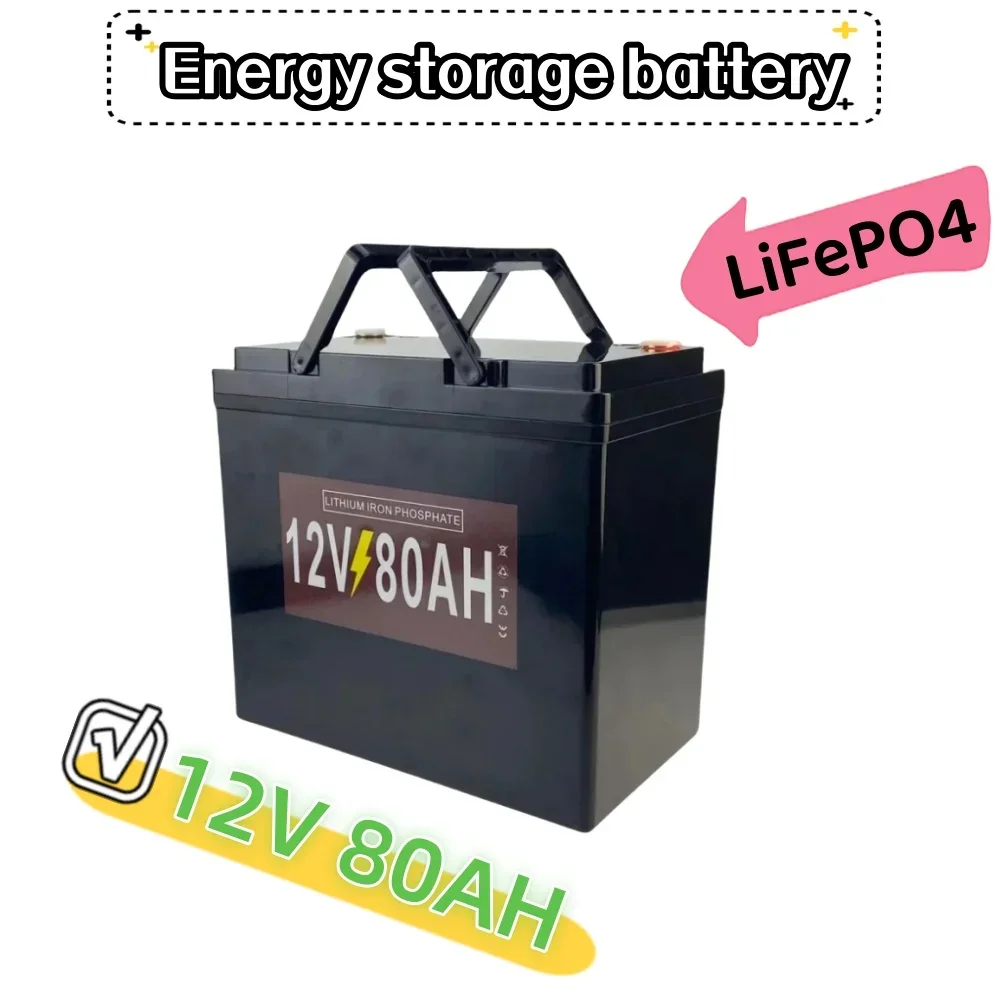

12V 80AH LiFePO4 battery for Children's Toy Car, golf cart outdoor camping solar energy storage