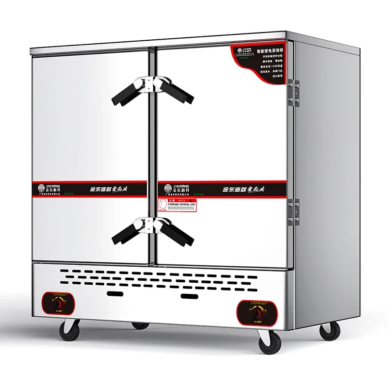 Double Door Chicken Heat Cabinet Gas Steam Cabinet Commercial Electric Bun Steamer Cabinet/Food Steam