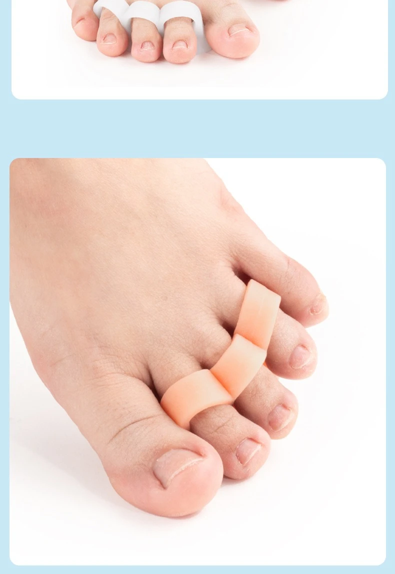 Three Holes Snail Toe Divider Cover Comb Toes Overlap Toe Separator cover Hallux Valgus Separate Orthodontic appliance Silicone