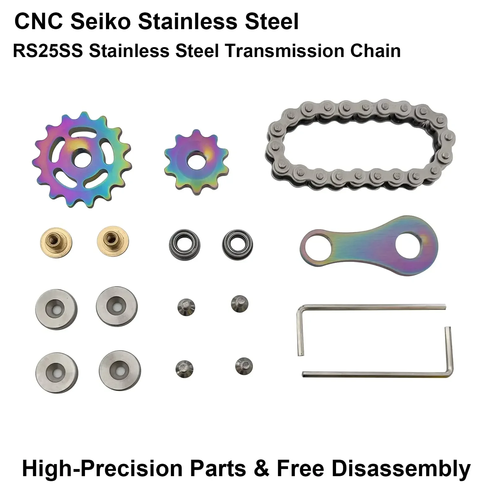 Metal Gear Chain Fidget Spinner 4