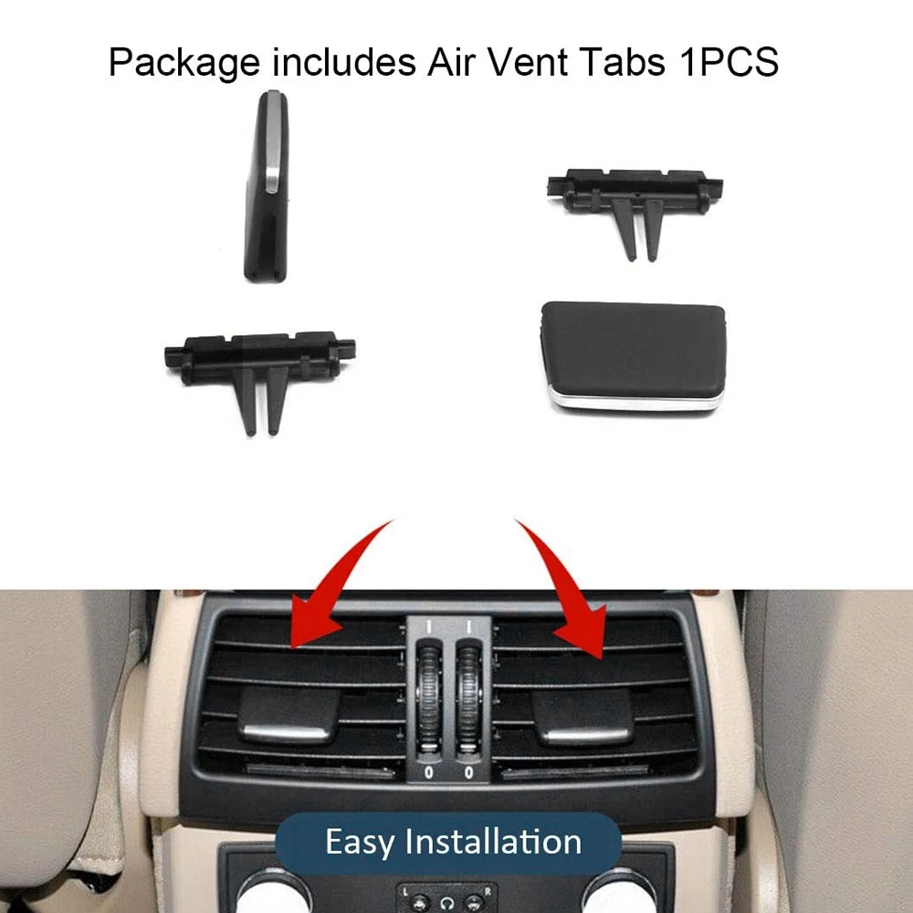 Air Vent Outlet Tab Clip Rear Row Fresh Air Grille Clips for BMW X5/X6 X5 E70 2006-2012 X6 E71 2008-2013 car air vent repair kit