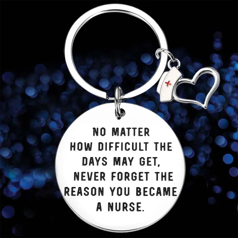 

Cute Women Nurse Gifts Keychain Nurse Week Day Appreciation Gift Key Chain Pendant Nursing Student Nurse Graduation Gift
