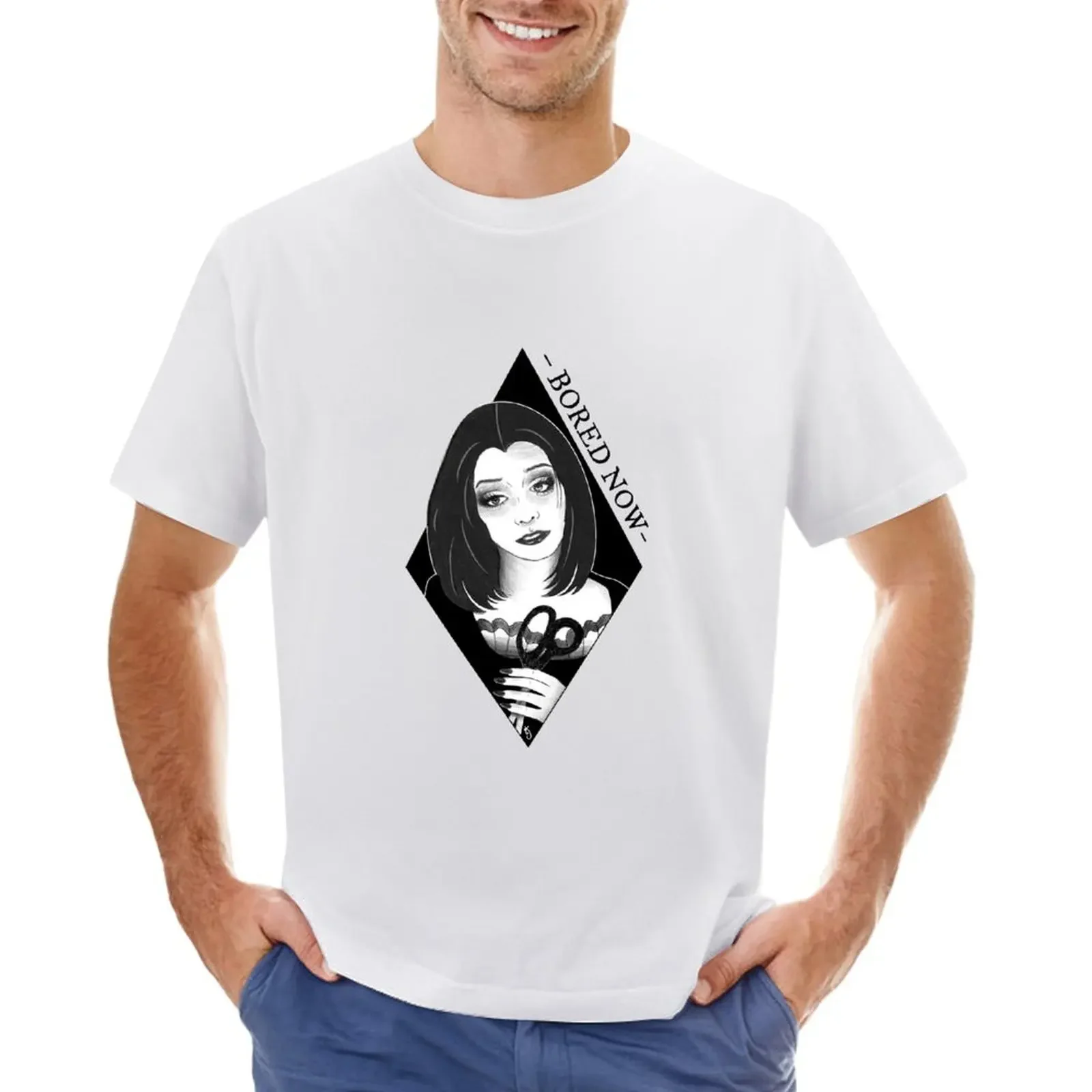 

Dark Willow Btvs Bored Now T-shirt korean fashion Short sleeve tee quick-drying animal prinfor boys T-shirts for men cotton