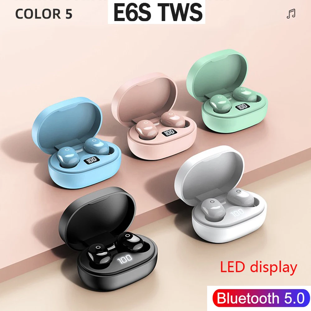 

Original E6S pro TWS Fone Bluetooth Earphones Wireless Headphones Earbuds Gaming Headset For Xiaomi iPhone PK E7 A6S Y50 Y30 i7