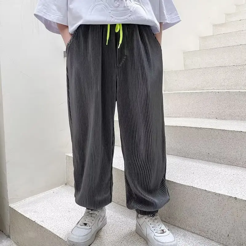 

Lazy INS. Temperament Children's Wear Art Crop Pants Japanese New Summer Men's Pants Trend Versatile Casual Pants