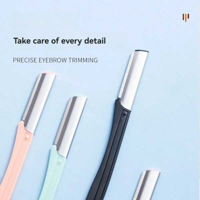 4pcs Eye-brow Knife WOMEN'S Makeup Eyebrow Shaping Tool Suit Stainless Steel Eye-brow Knife Eyebrow Scraper Beginner
