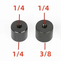 Metal 1/4 Female to 1/4 Female or 1/4 Female to 3/8 Female Screw for Tripod Magic Arm Camera DSLR Photography Studio Accessories