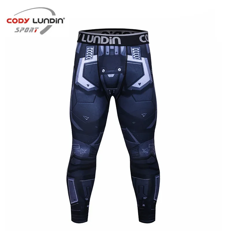 Running Tights Men Gym MMA BJJ Compression Pants Quick Dry Jogging Leggings MMA BJJ Sweatpants Training Fitness Workout Trousers