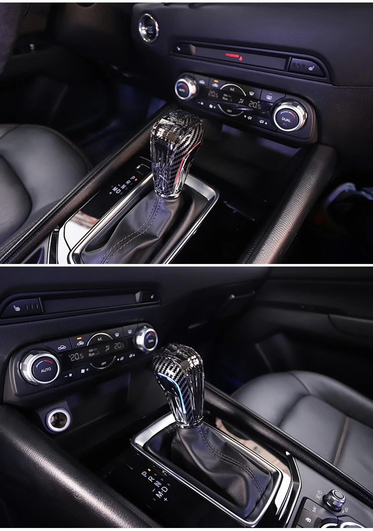 Crystal Shift Knob Is Suitable For Mazda Series, With A Seven Color Led Gear Hea