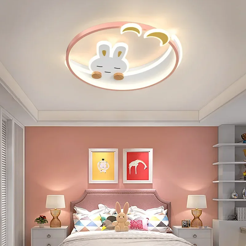 

LED Remote Control Ceiling Light Nordic Children's Room Bedroom Lights Home Living Room Study Attic Decoration Lighting Fixtures