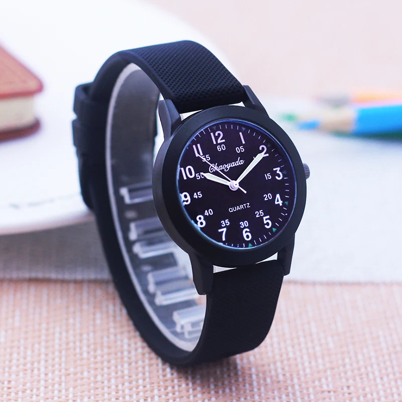 Children Boys Girls 60 Minute Scale Quartz Wristwatches Junior High And Elementary School Students Exam Watches Silicone Strap 2