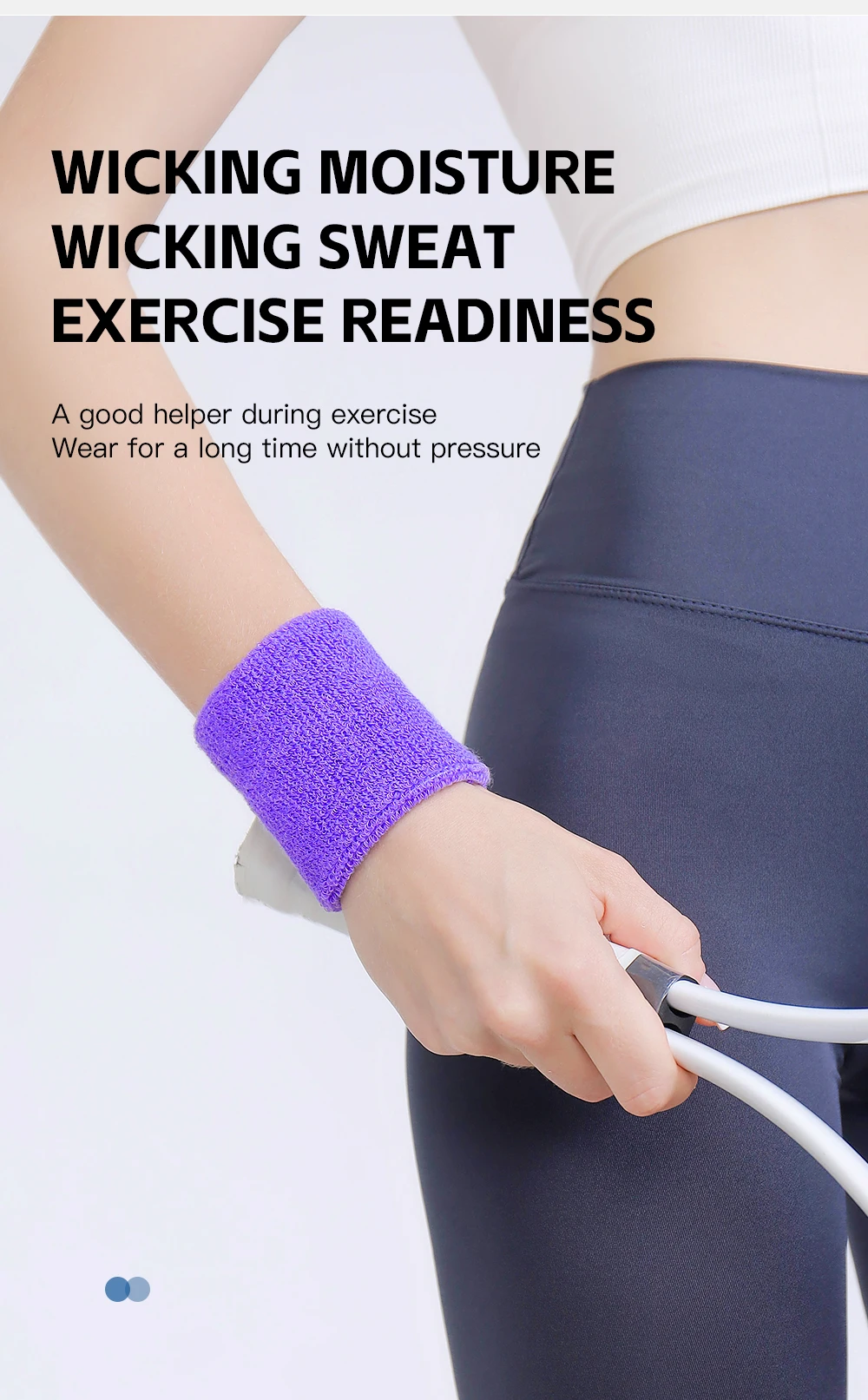 1/2 Stück Fitness-Armband, Handgelenkstütze für Tennis/Basketball/Volleyball, Sportschutz-Schweißband, Handgelenkschutz für das Fitnessstudio – Detail 6