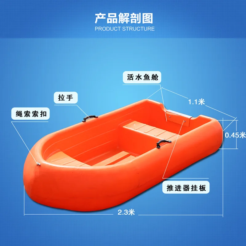 All series of yachts, plastic fishing boats, assault boats, can be