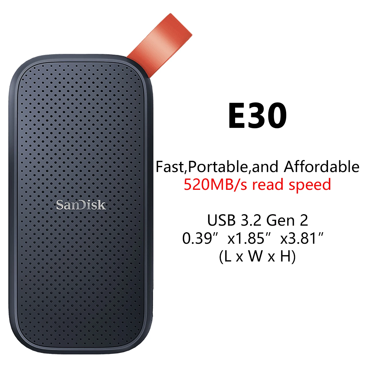 SanDisk SSD E30 E61 E81 Extreme PRO 4TB 2TB 1TB 480GB 500GB USB 