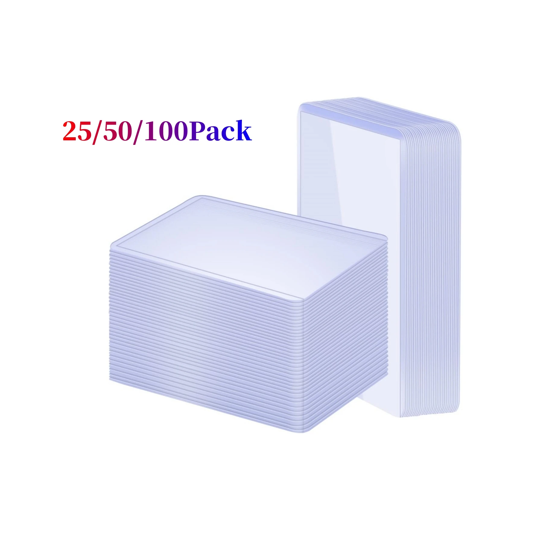 Card Toploaders 3" x 4" Clear for Cards with Card Sleeves 25/50/100ct