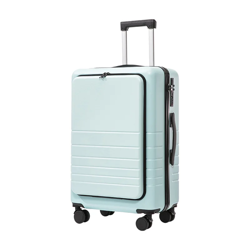 

Suitcase Front Opening Luggage with USB Cup Holder 20 inch Rolling Password Trolley Case Student 24" Zipper Suitcases on Wheels