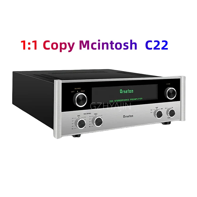 

NEW 2.0 Channel Vacuum Tube Preamp MM MC Phono Tube Preamplifier 1:1 Copy Mcintosh Line Classic C22 With Remote Control