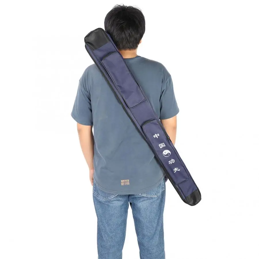 Telescopic Sword Tai Chi Sword Tassel Thicken Canvas Martial Arts Tai Chi Kung Fu Bag Sword Bag Wushu Knife Package Chinese Martial Arts Canvas Single Layer Sword