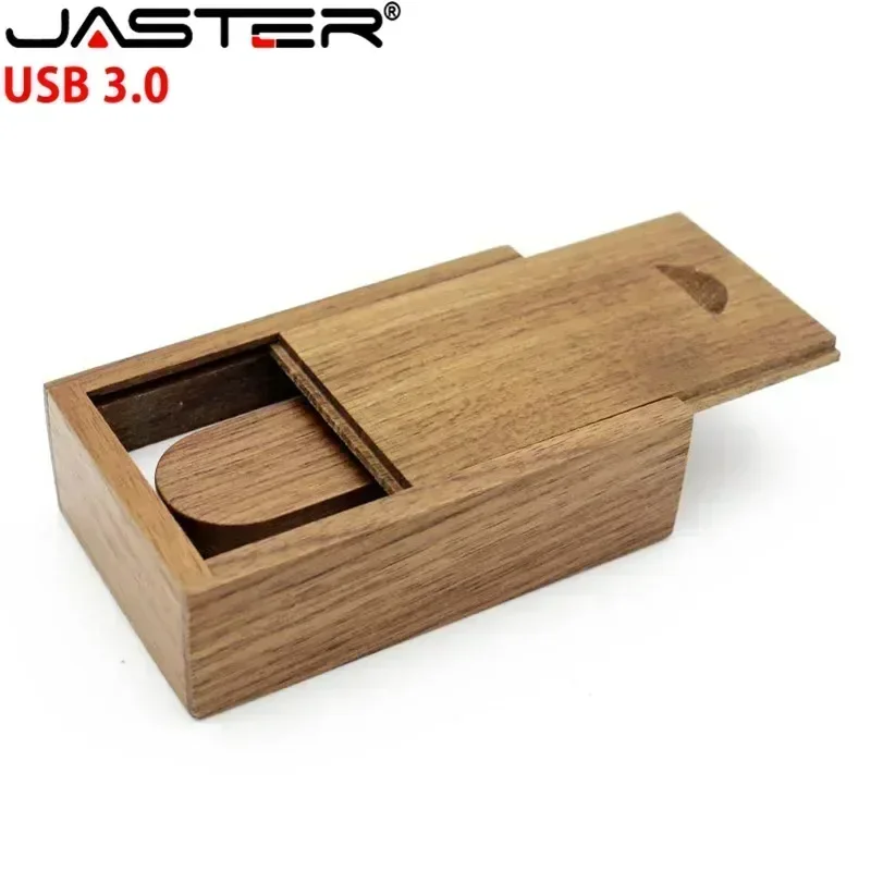 USB 3.0 Rotatable Wooden Flash Pendrive Memory Stick Pen Drive 4GB 8GB 16GB 32GB 64GB 128GB Creativo Free Custom Logo