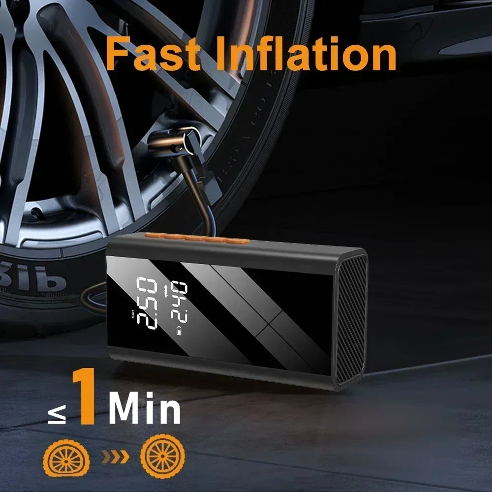1200A Car Jump Starter Air Pump Car Battery Emergency Boosters 12V Power Bank Portable Starting Device Starter Tyre Pump car jump starter jump starter