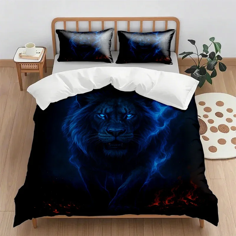 2025 digital printing quilt cover set quilt cover and pillowcase no bed sheet cartoon animal print quilt cover