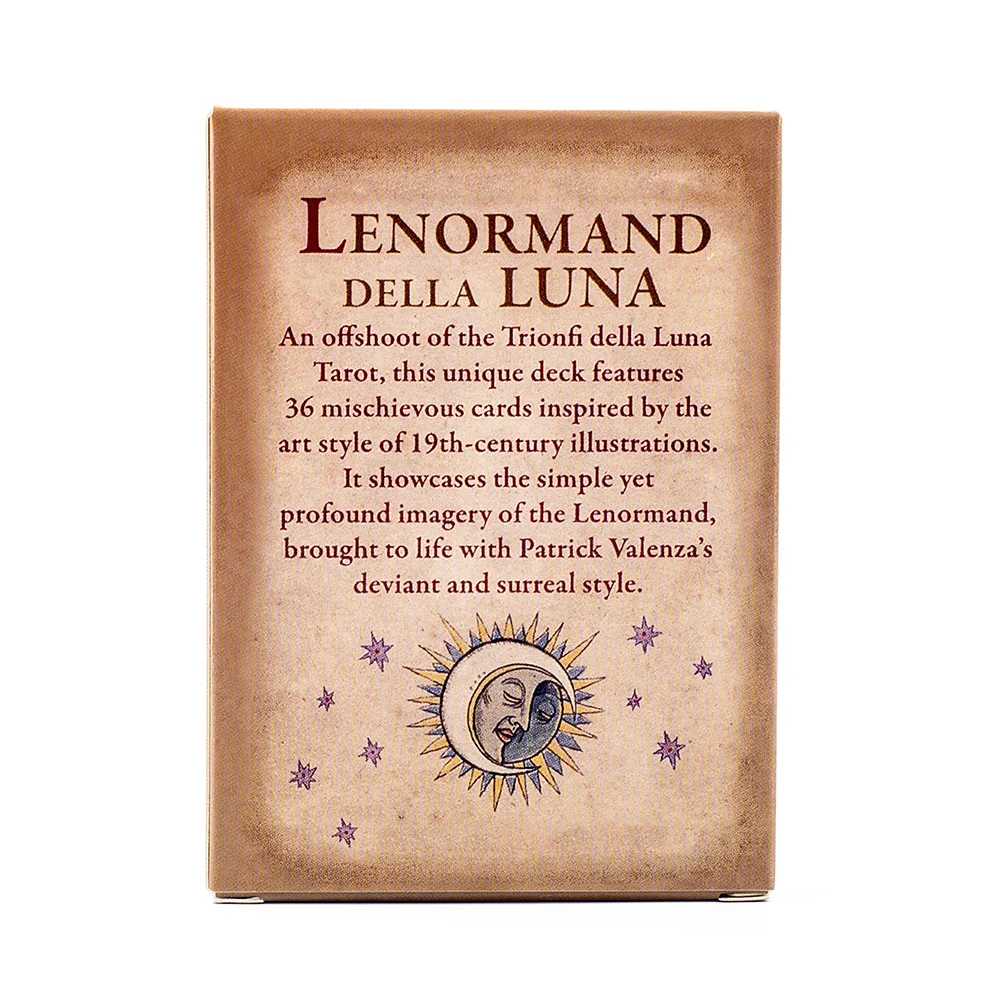 36-teiliges Lenormand Della Luna Tarot-Deck-Tischkarten mit Gruppenspielen für Partys, Präzision und Divinatio, Oracle-Set, 7,3 x 10,2 cm – Detail 3