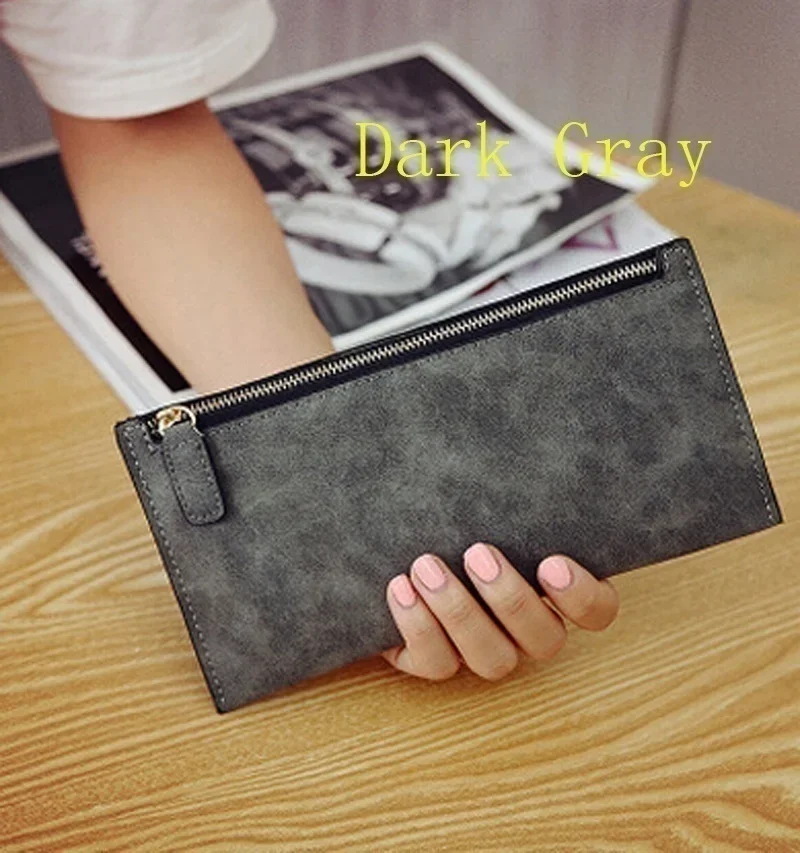 Japanese and Korean First-layer Cowhide Long Zipper Womens Wallet Genuine Leather Large Banknote Nappa Pattern Zipper Bag