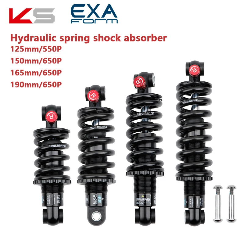 exa-form-291r-rear-shock-absorber-adjustable-suspension-spring-125-150-165-190mm-absorber-for-mtb-mountain-bike-electric-scooter