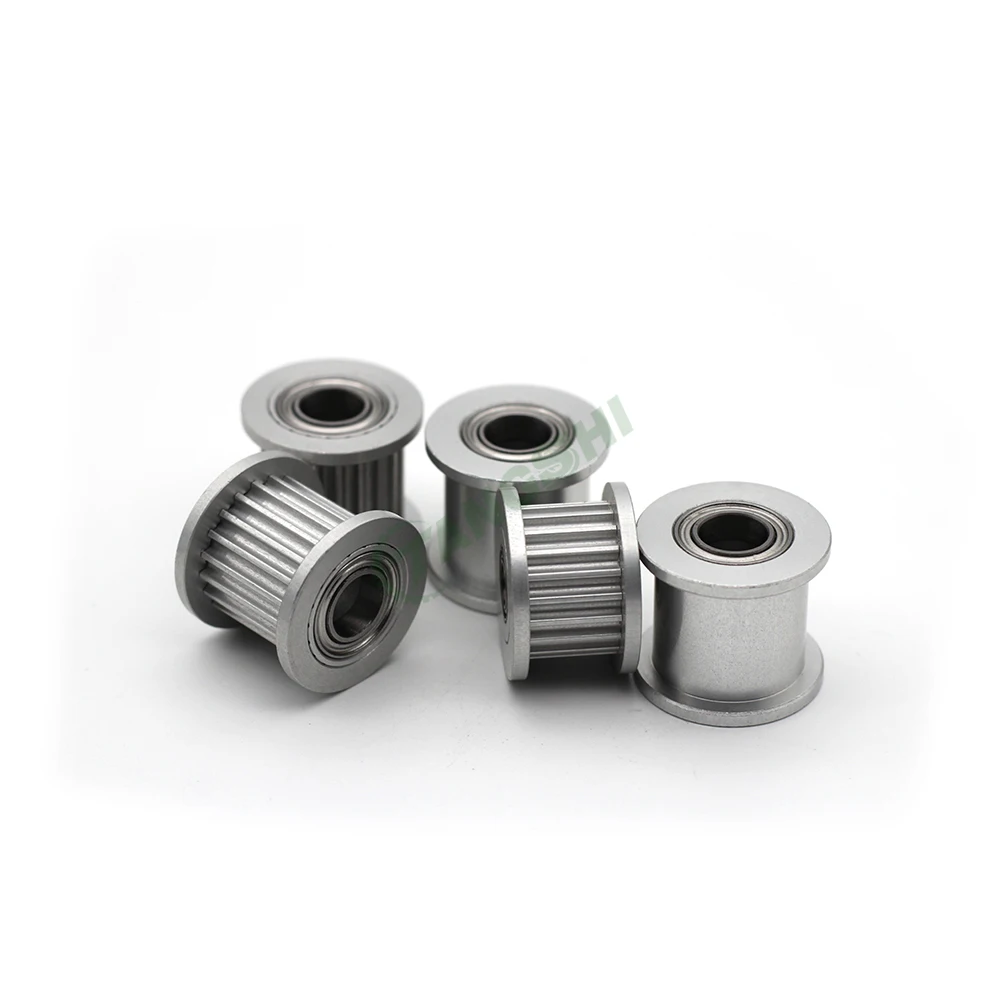 HTD 3M 20 24 25 Teeth Idler Timing Pulley Bore5~12mm Belt Width 10/15/16mm synchronous Wheel Idler Pulley 3D Printer Accessories 3d printer accessories timing belt pulley fixed pulley timing pulley belt pulley