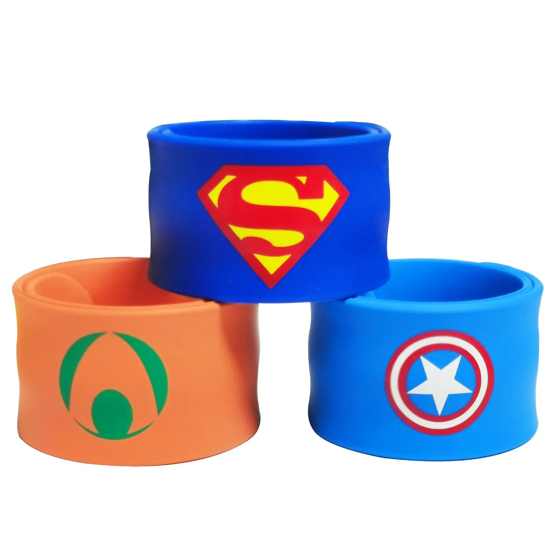 Buy JELLIFY Powerful Super Hero Spiderman Batman Superman Avenger Silicone  Flexible Slap Band for Kids & Adults Return Gift Special for Themes  Parties/Skin Friendly Band/ (Pack -3) Online at Best Prices in