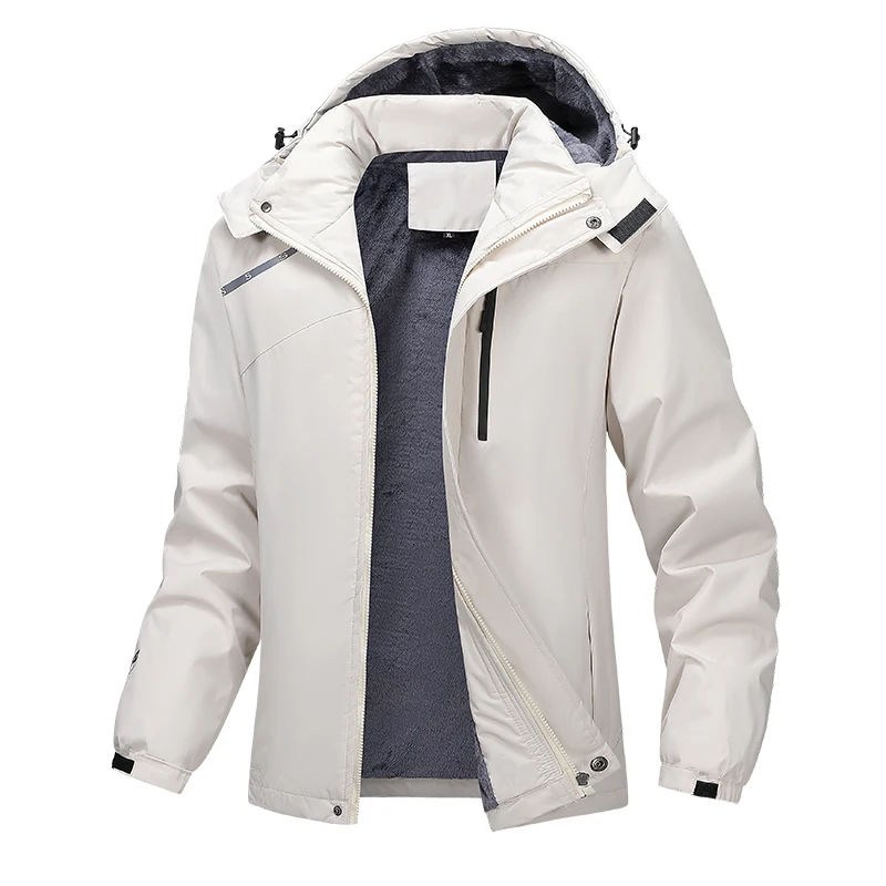 Men Winter Coat Thicken Warm Hiking Outdoor Waterproof Windproof Camping Fashion Plus Size 7XL