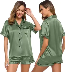 Conjunto de pijama de cintura alta para mujer, ropa de dormir elástica,  pantalones largos a cuadros rojos y negros, traje Sexy para el hogar, 2  piezas - AliExpress