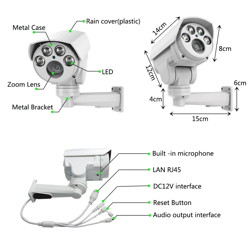 3G 4G SIM Card Sonyimx335 HD 5MP Wireless Security IP Camera Wifi PTZ Bullet Audio 5X 10X Auto Zoom Human Detection IR 50M wifi camera ip camera surveillance camera wifi ip camera