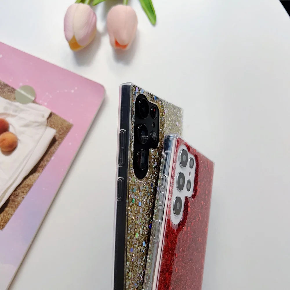 Elegant Crystal Bling Glitter Soft Bumper Phone Case Cover