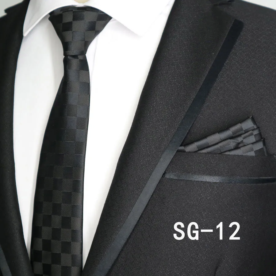 Neueste Krawatte Set Dünne 6CM Herren Krawatte Krawatten Sets Für Mann Plaids Streifen Dot Jacquard Krawatte Business Party corbatas – Detail 13