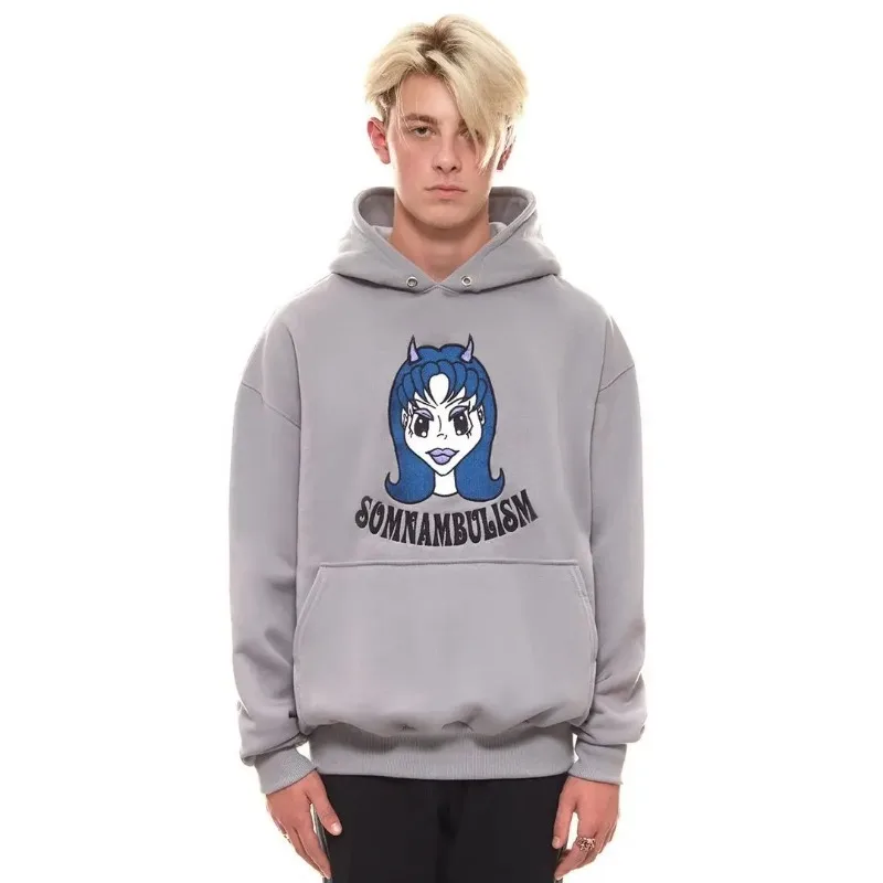

Fashionable Autumn Y2K Debut Witch Print Sweatshirt Hip-hop Movement in Europe and The United States Thickened Hoodies