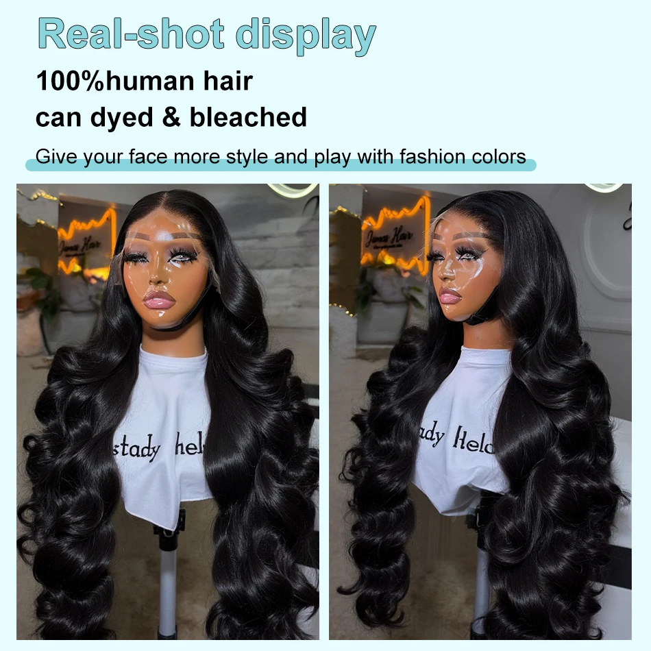 human hair wig 220% Body Wave 13x6 HD Transparent Lace Front Human Hair Wigs 30 40 Inch 13x4 Lace Frontal Water Wave 5x5 Closure Wig For Women
