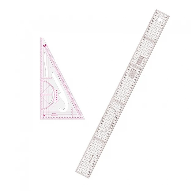1pc Multiple Types Garment Cutting Plastic Quilting Ruler for Sewing  Patchwork Tools Tailor Craft Scale Rule