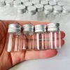 60/100 PCS 8ml Tiny Glass Bottles with Silver Screw Caps 22×40mm Small Empty Jars DIY Crafts Decorative Vials Transparent Bottle 2