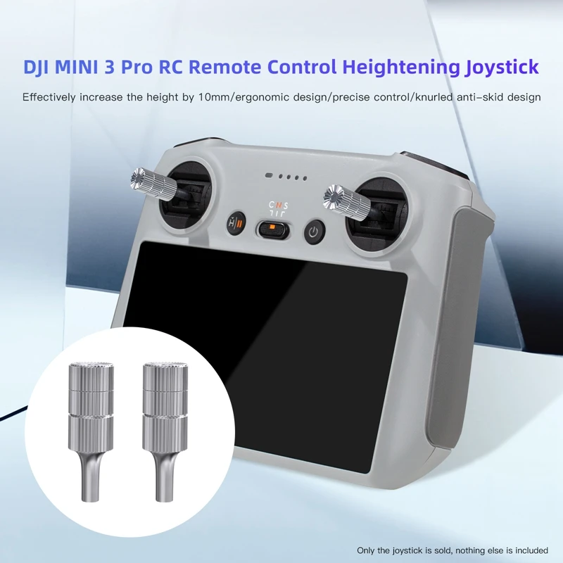 

for DJI RC Heightening Joystick for DJI Mavic 3 Pro/Mini 3 Pro/Air 2S Drone Sceen Remote Control Thumb Rocker Increase Height