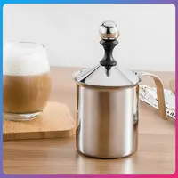 Milk Frothers Stainless Foam Machine Cream Milkshake Coffee Cappuccino Beater For Kitchen Whisk Tool Food Mixer 1