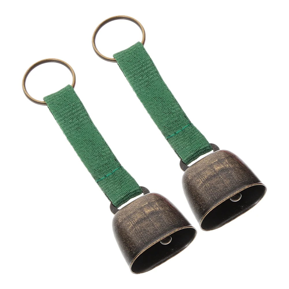

Bear Bells for Hiking and Camping: 2Pcs Camping Bear Bell Pendant Clear Sound Wide Application Practical and Easy to Carry