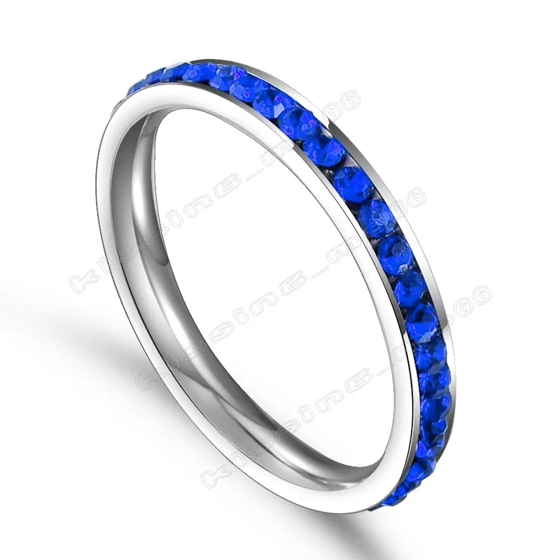 Stainless Steel Ring for Women CZ Stones Elegant Wedding Band Female Alliance Jewelry Party Gift Stainless Steel Ring Finger Ring Wedding Rings Wedding Ring