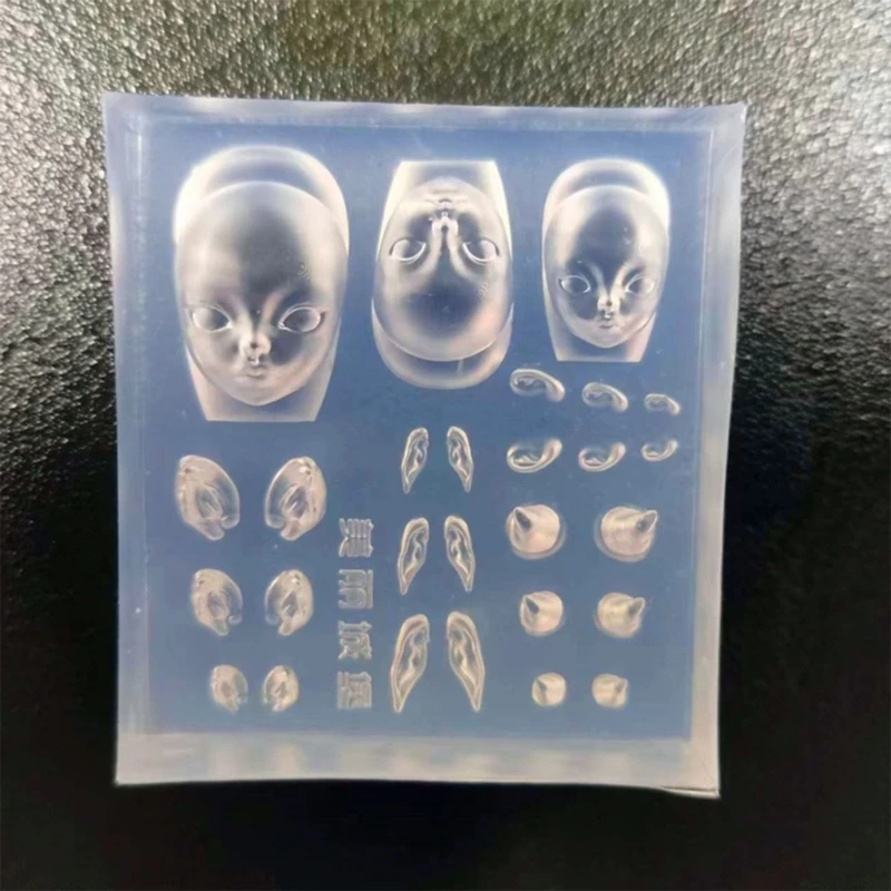 E06E Elf Ear Carving Moulds Elf Doll DIY Stamping Stencils DIY Manicure Accessories DIY Art Tools for Nair Art