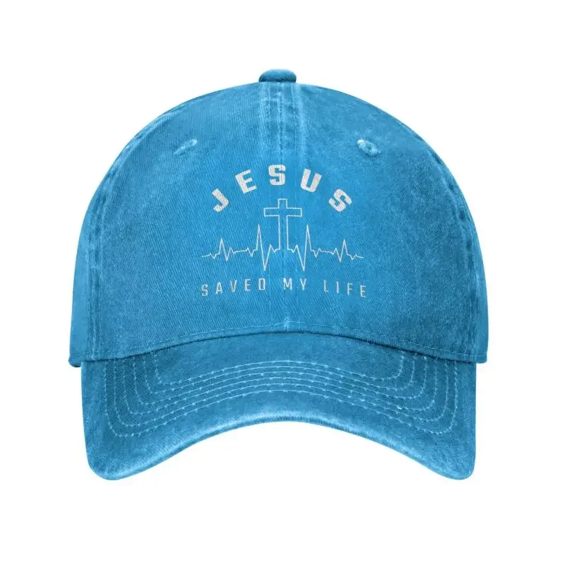 

Classic Cotton Jesus Saved My Life Baseball Cap Men Women Adjustable Christian Religious Faith Dad Hat Outdoor