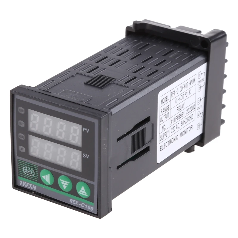 

108mm/4.25 in Length Digital Thermostat LED PID Temperature Controller Dual