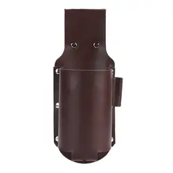 Premium PU Leather Beverage Holster with Detachable Opener - Portable Outdoor Drink Storage Accessory (Coffee)