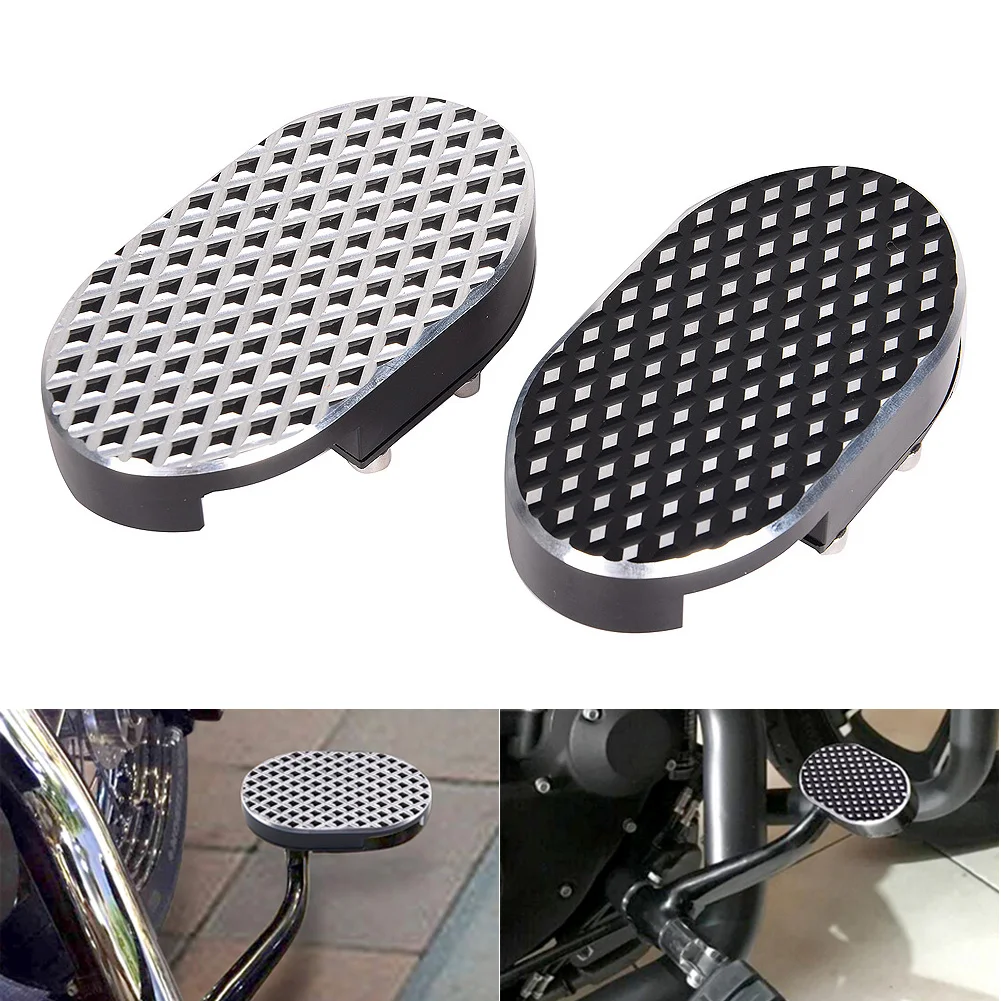 MotorcycleBrakePedalPadsFootPegCoverAluminumforHarley