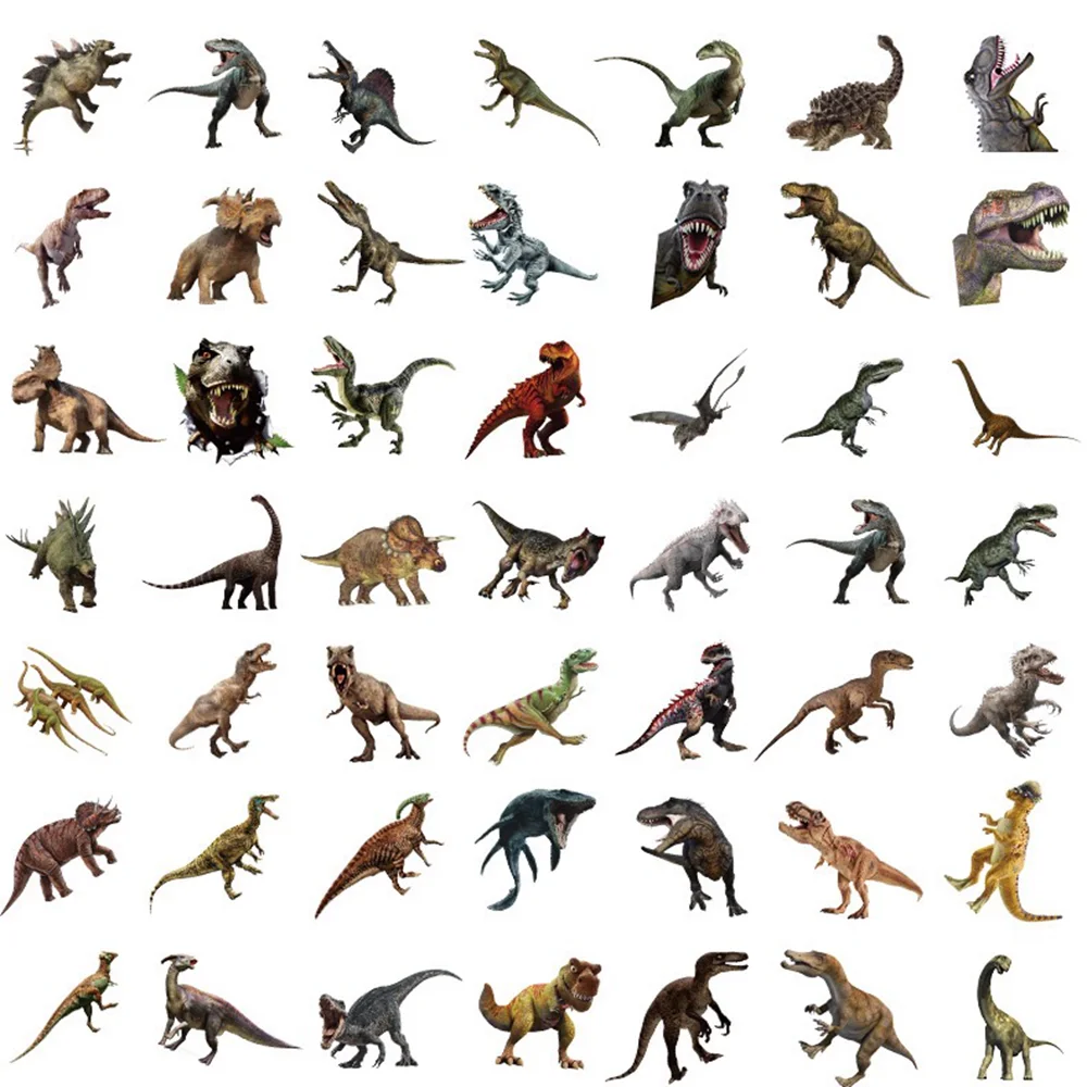 10/30/50/100PCS Jurassic Park Movie Stickers Dinosaur Animal Anime Stickers For Stationery Scrapbook Bike Guitar Sticker Toy